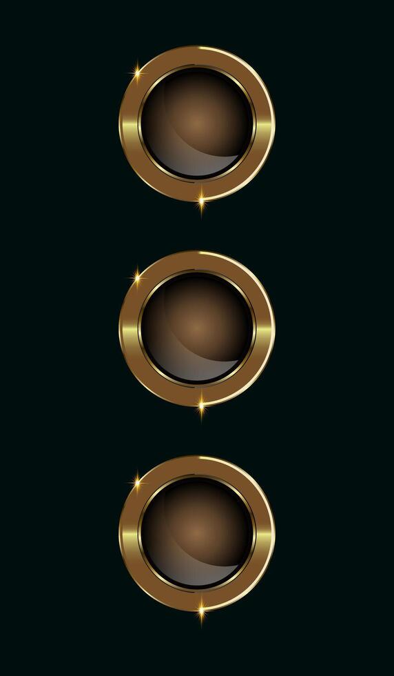 Groups of 2 Luxury buttons and premium badges and label, dark premium buttons, labels top quality products vector design