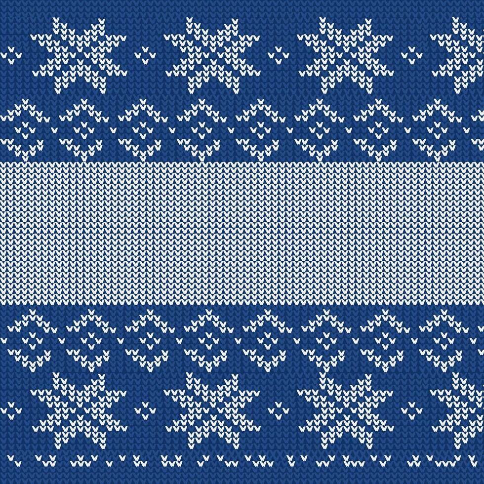 Sweater Fairisle clothes white and blue texture style of traditional Design. Seamless Knitting Pattern vector and illustration