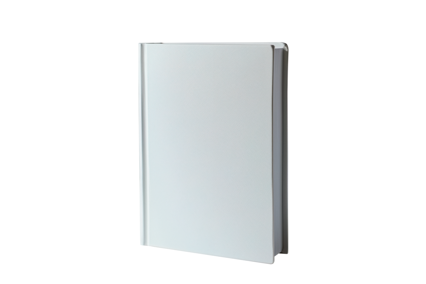 AI generated White blank book front view png