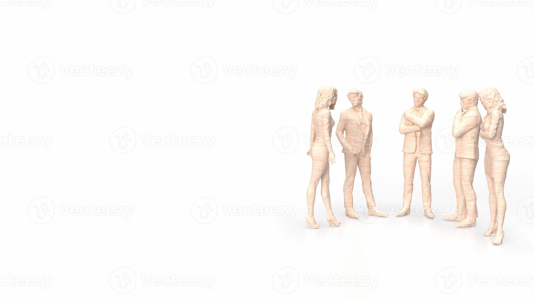 The Business figure for teamwork concept 3d rendering. photo