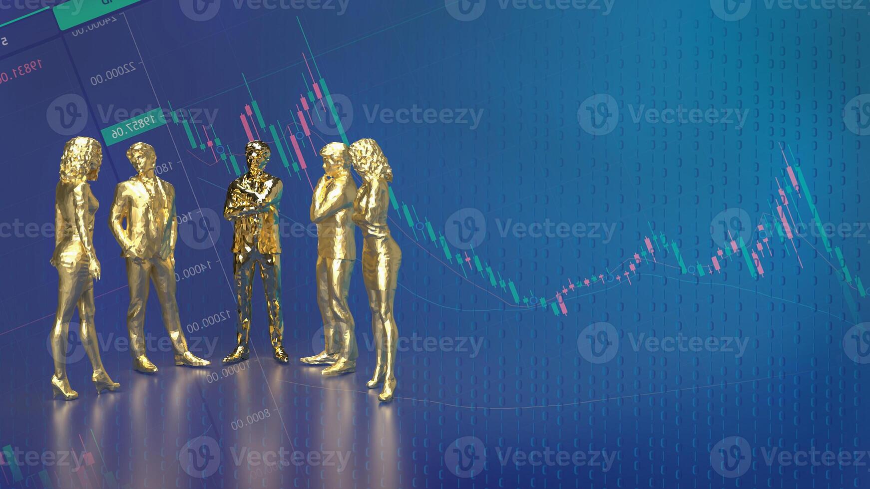 The Business figure for teamwork concept 3d rendering. photo
