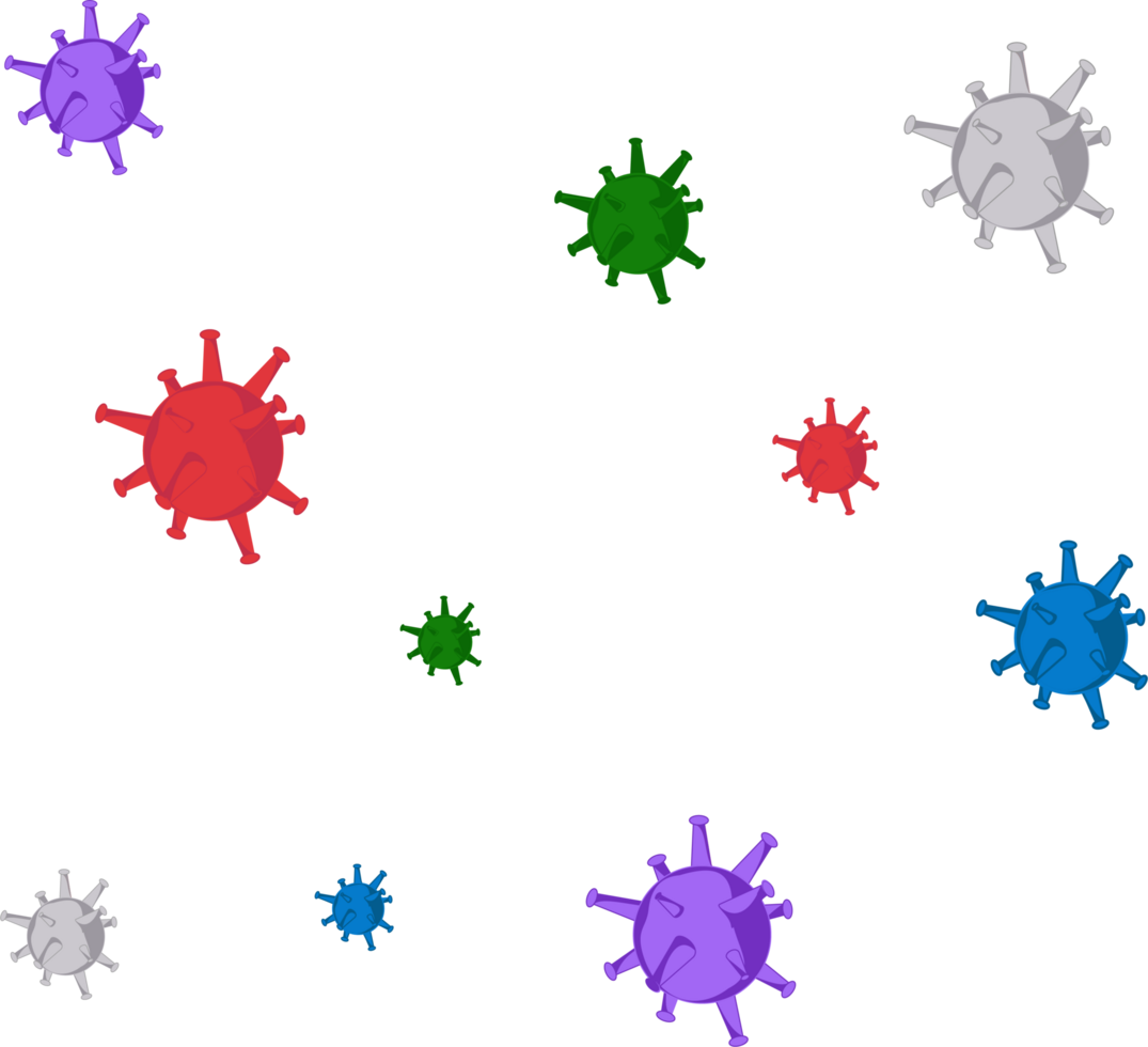 illustration virus icon or pollution and virus contamination on the air png