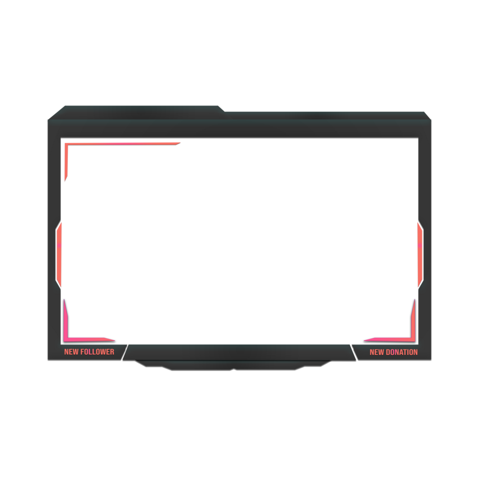 Animated Gaming Overlay Streaming Border png