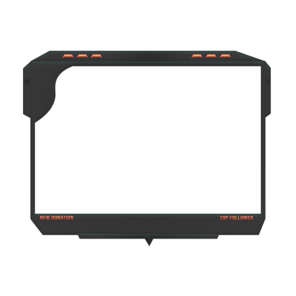 Animated Stream Overlay Face Cam png