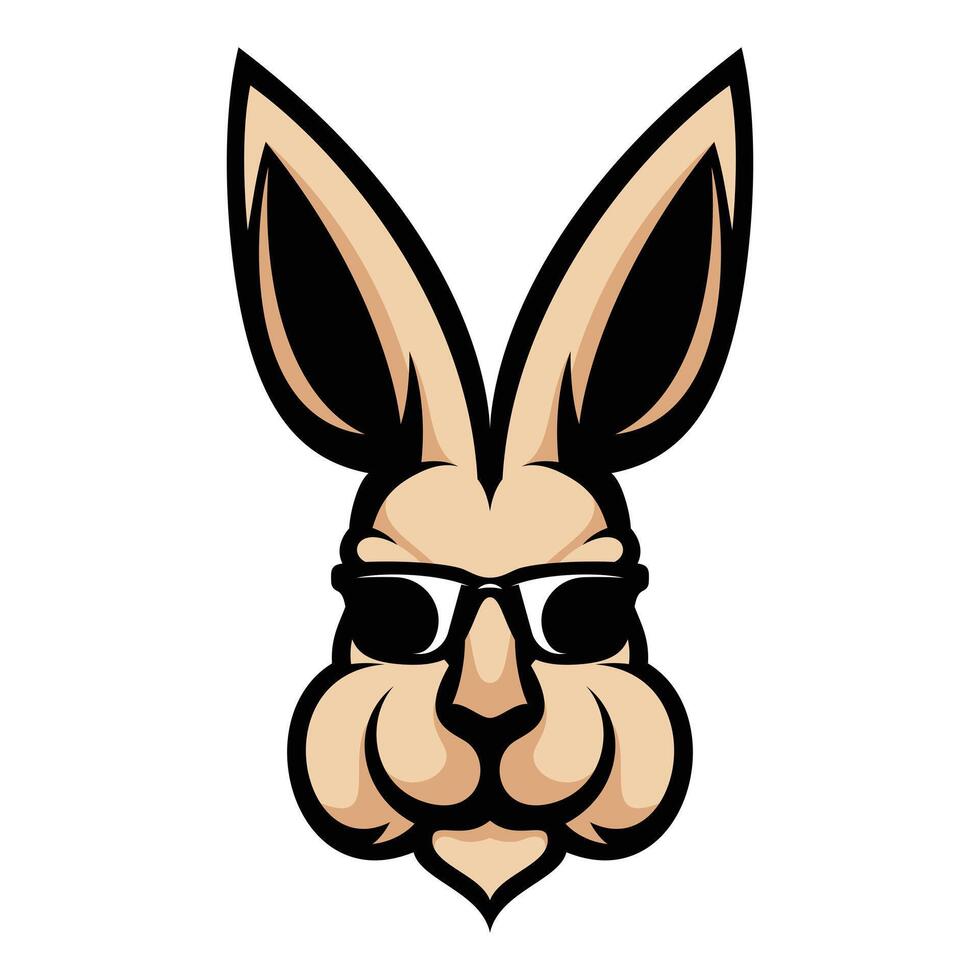 Rabbit Sunglass Design vector