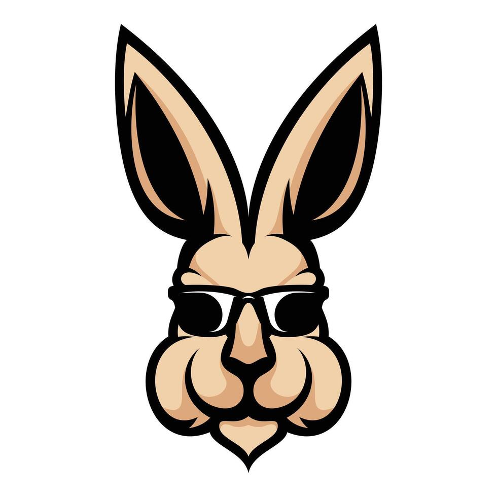 Rabbit Sunglass Design vector