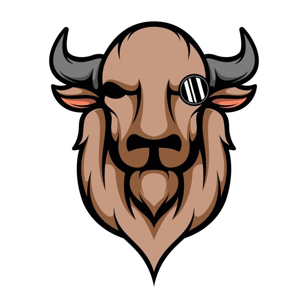 Buffalo Glasses Design vector
