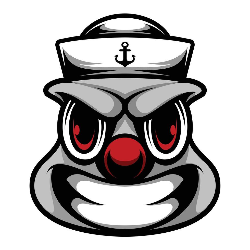 Clown Sailor Design vector