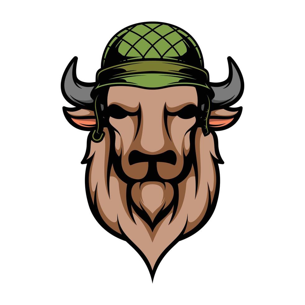 Buffalo Soldier Helmet vector