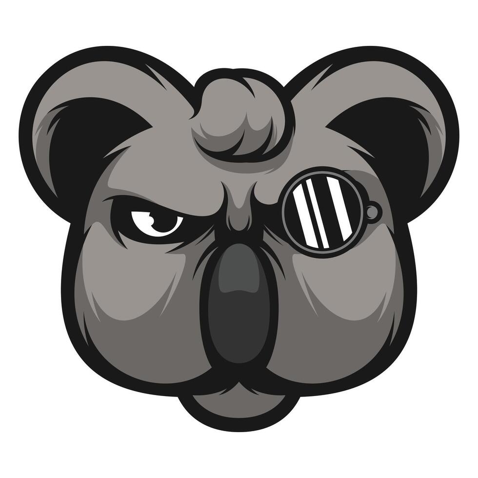 Koala Glasses Design vector