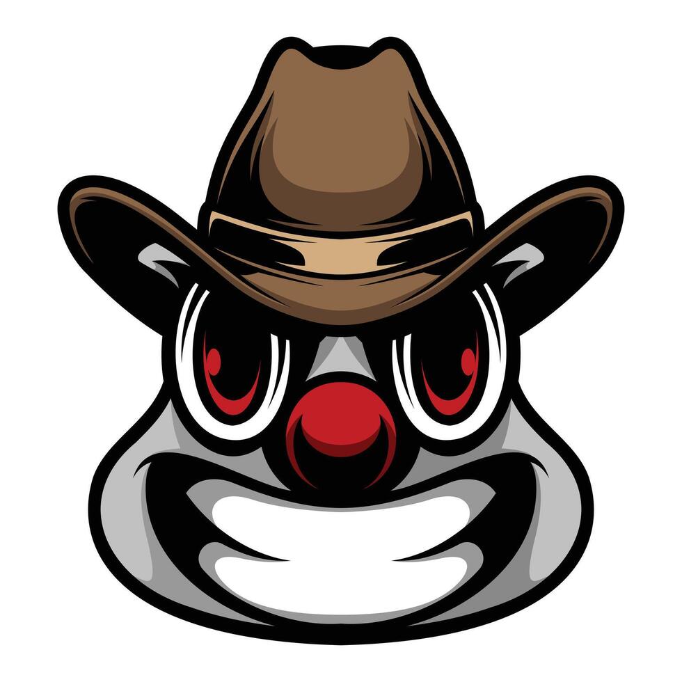 Clown Cowboy Design vector