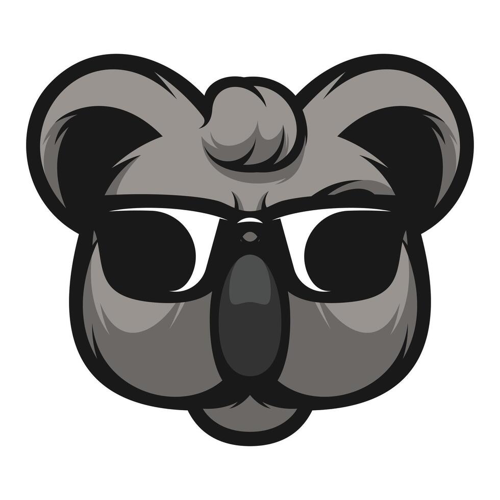 Koala Sunglass Design vector