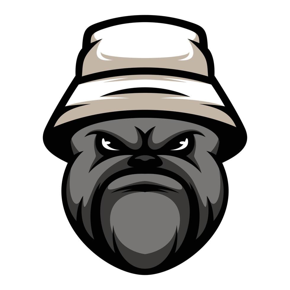 Bulldog Bucket Hat vector