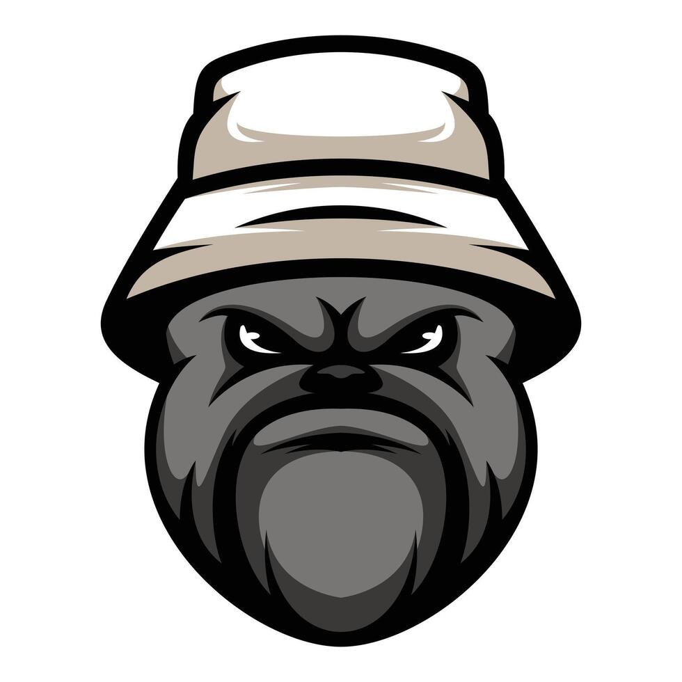 Bulldog Bucket Hat vector