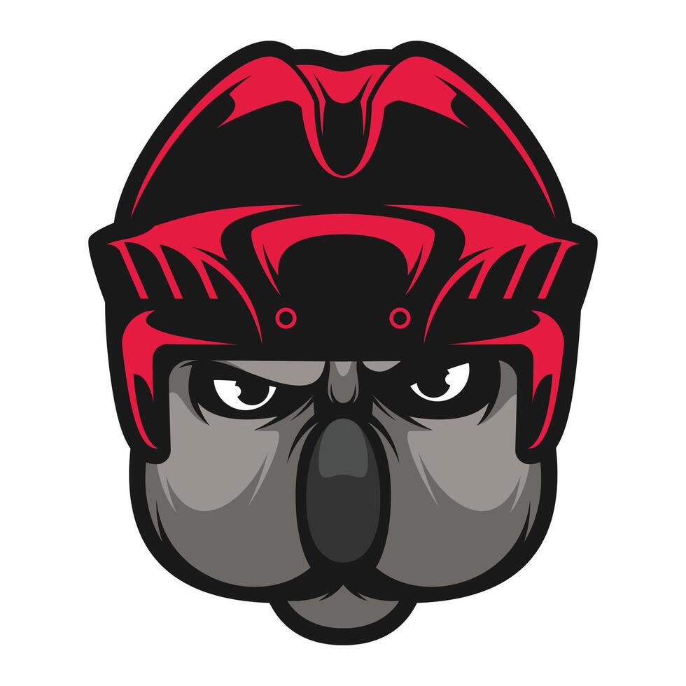 Koala Hockey Helmet vector