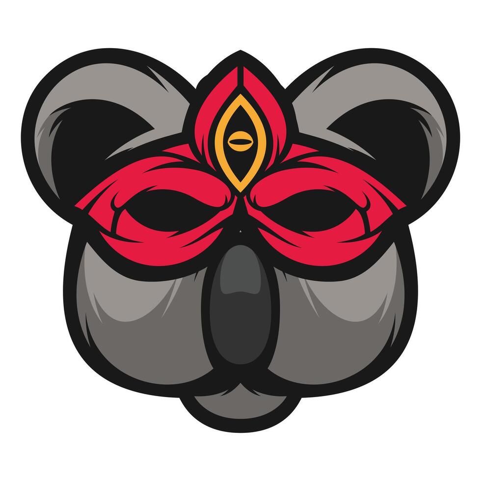 Koala Masked Design vector