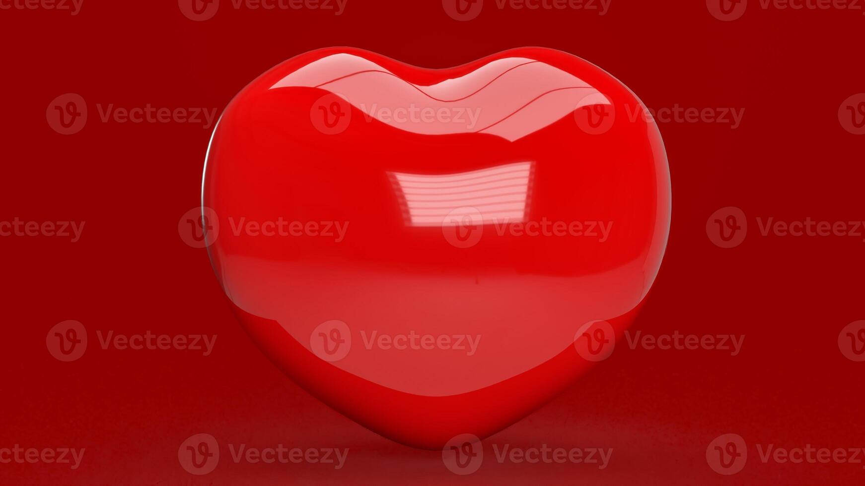 The Heart for love or health concept 3d rendering. photo