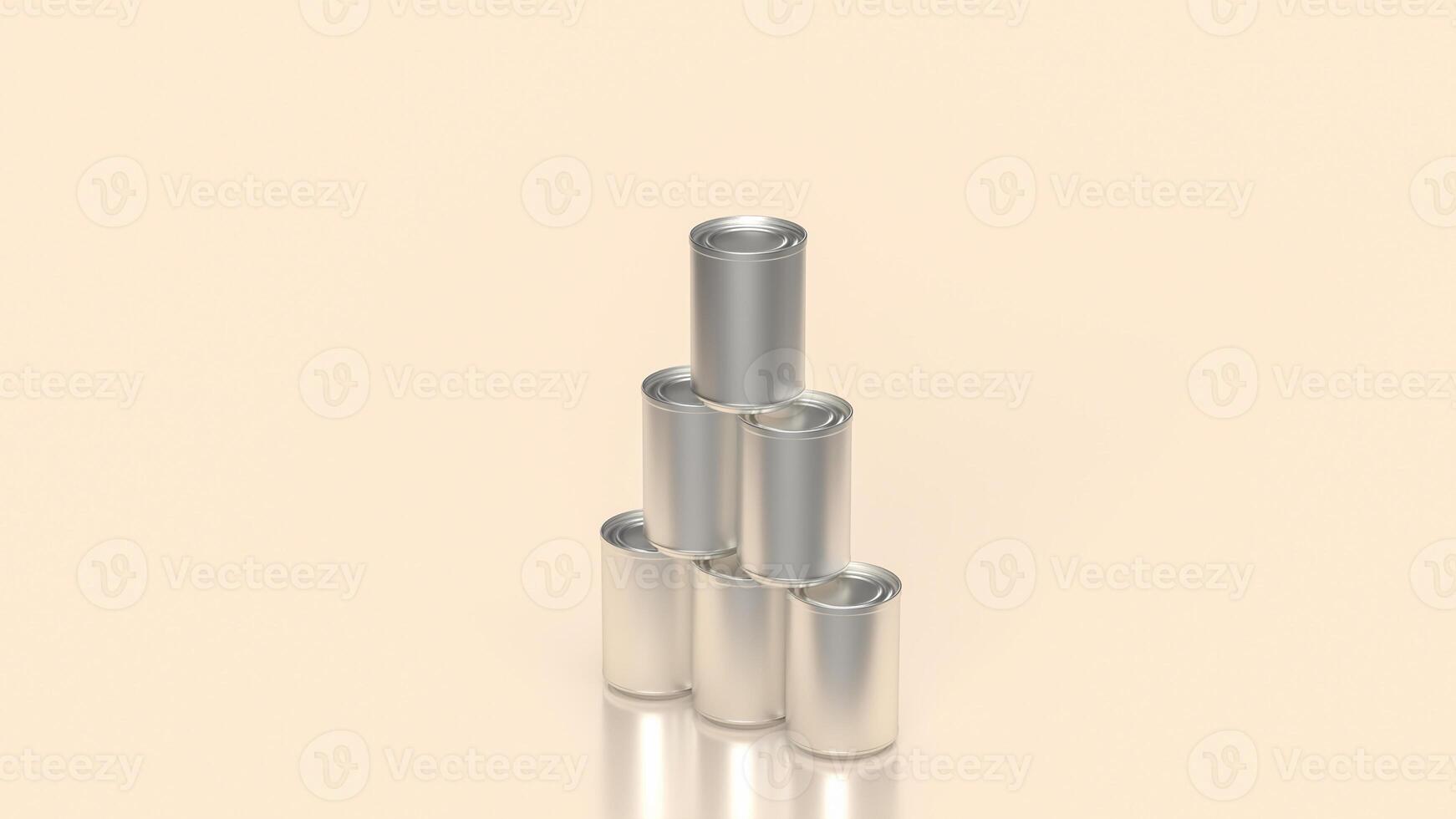 The aluminium can for drink or recycle concept 3d rendering. photo