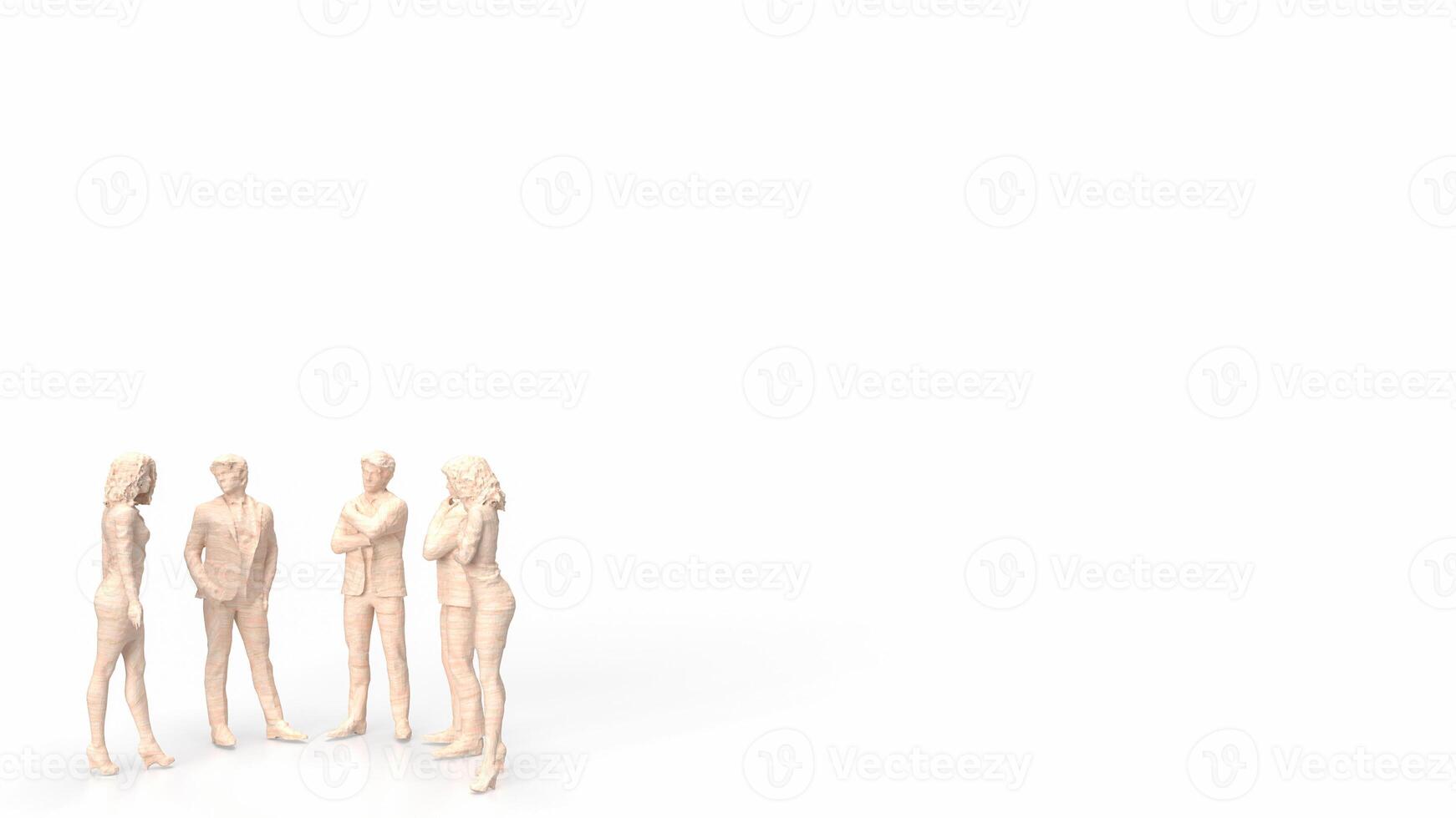 The Business figure for teamwork concept 3d rendering. photo