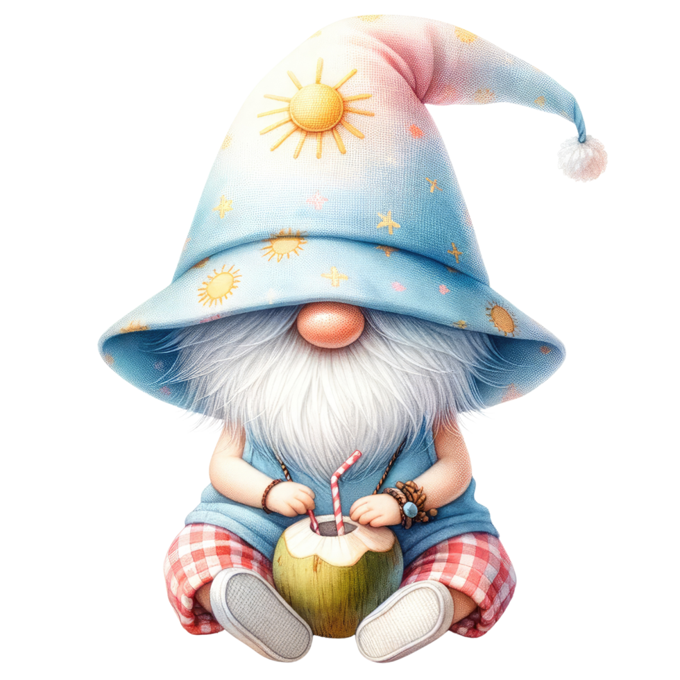 AI generated Summer Gnome Theme. png