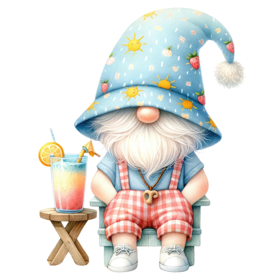AI generated Summer Gnome Theme. png