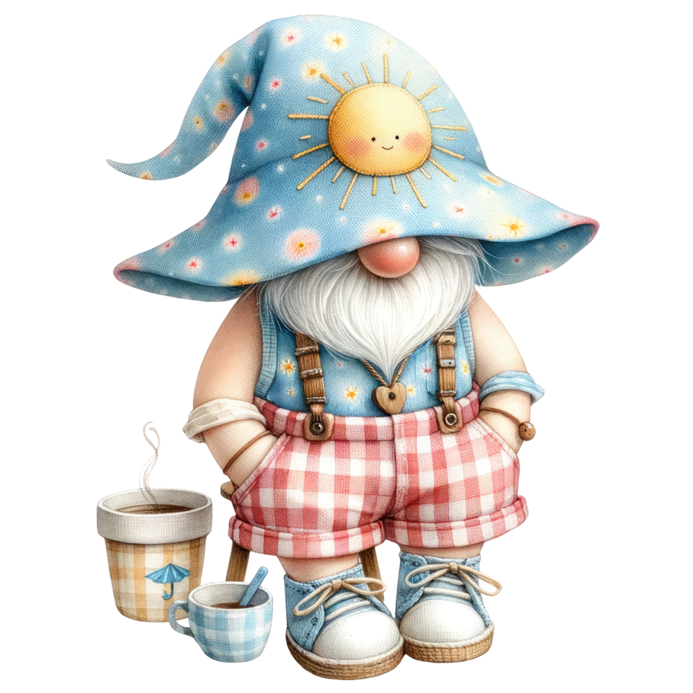 AI generated Summer Gnome Theme. png
