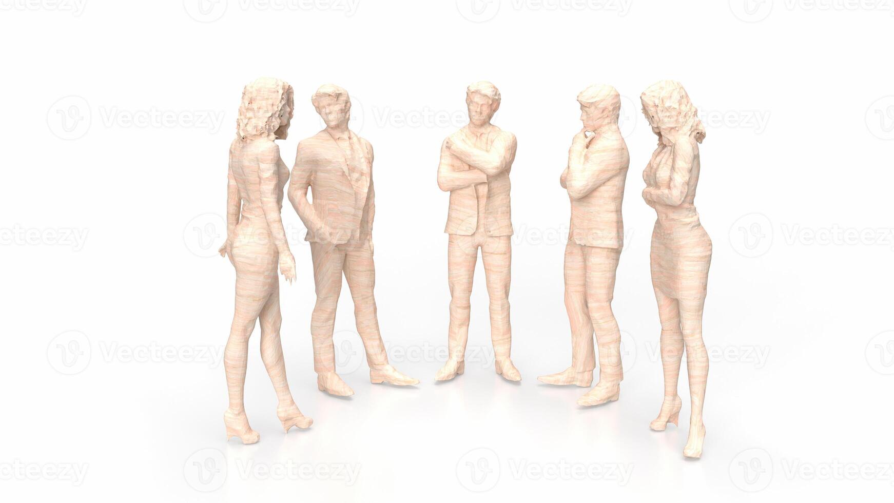 The Business figure for teamwork concept 3d rendering. photo