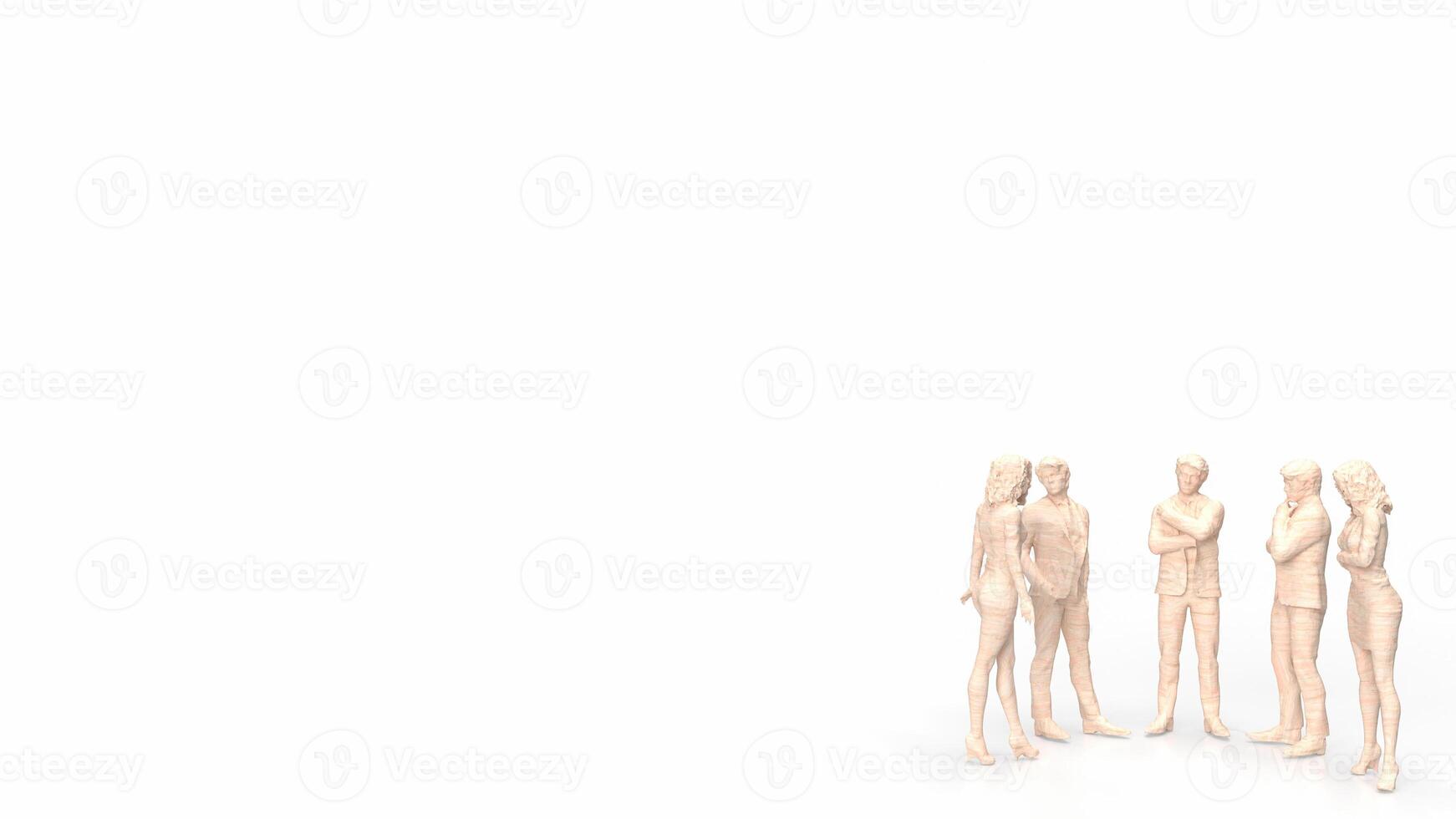 The Business figure for teamwork concept 3d rendering. photo