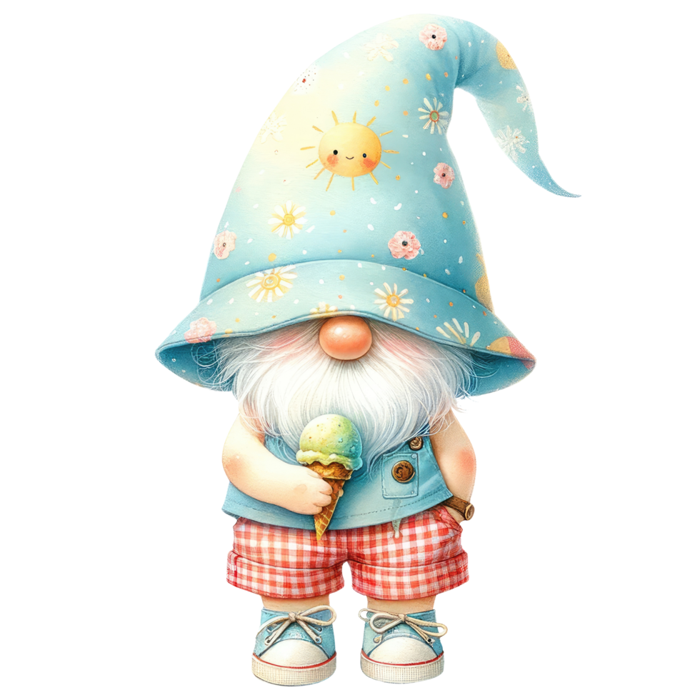 AI generated Summer Gnome Theme. png