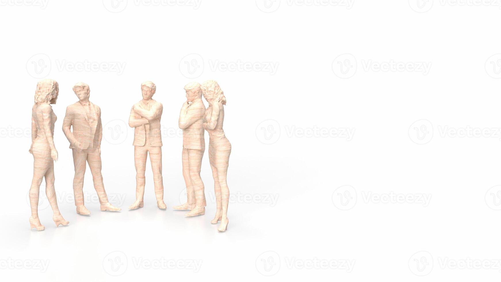 The Business figure for teamwork concept 3d rendering. photo