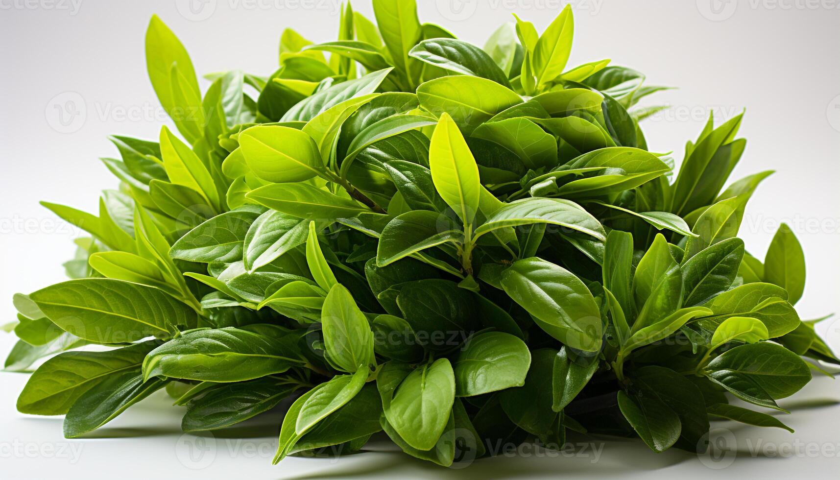 AI generated Freshness of nature green color in close up growth background generated by AI photo