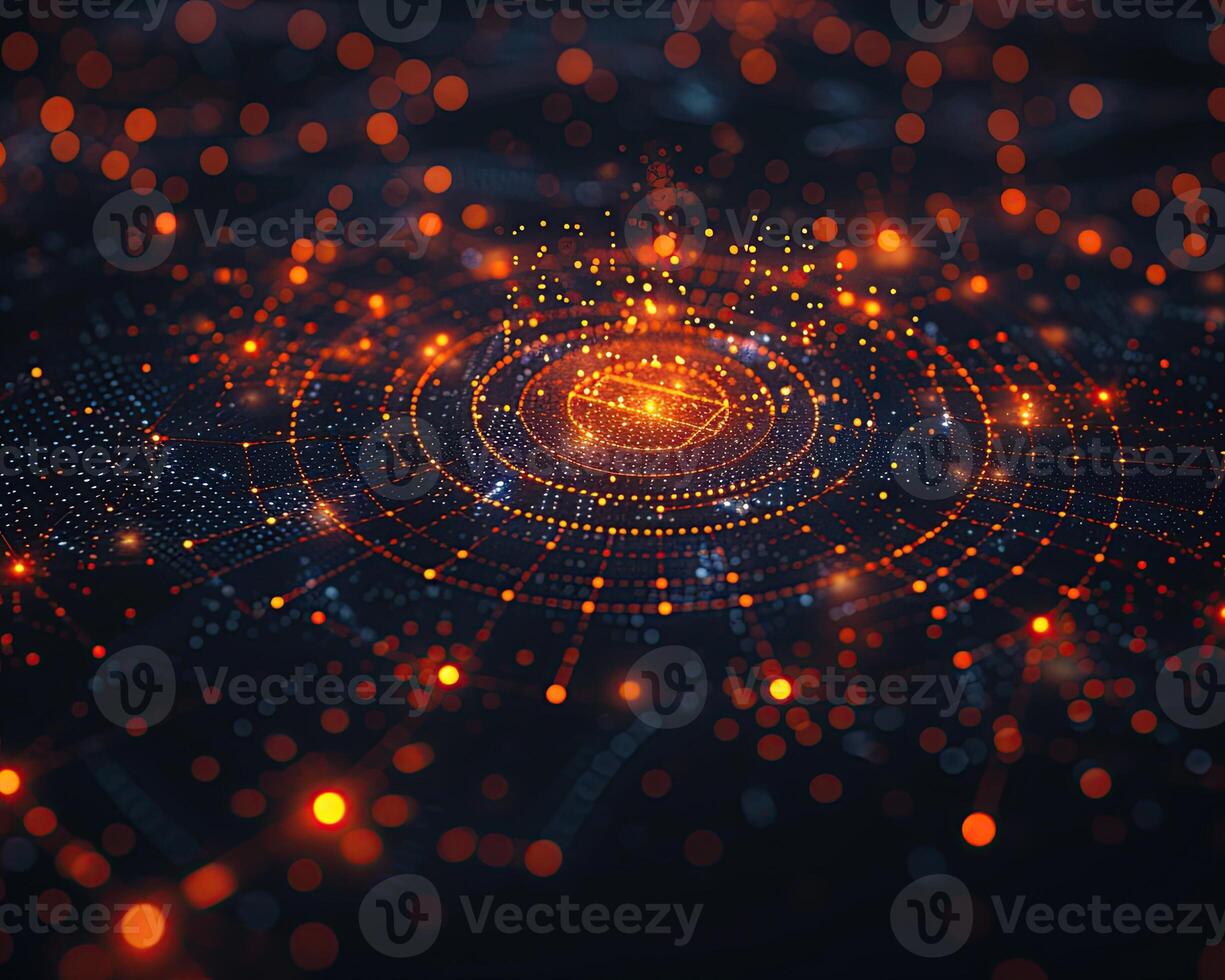 AI generated Futuristic 3d diagram graph background. Technology background. photo