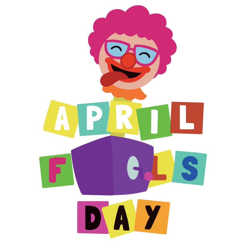 Vector 1st april fools day illustration design ideas for bussiness banner or poster