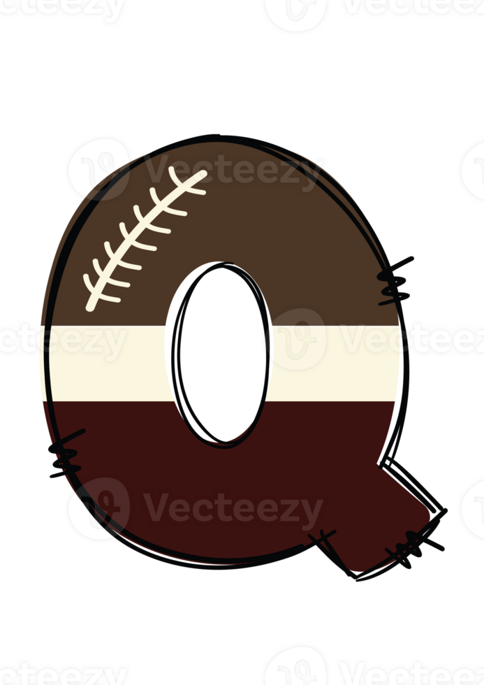 Unique Sports Themed American Football Alphabet Letters Doddle Style for Personal and Commercial Use - Customizable Doodle Patch Letters in Soft Yellow, Brown, and White Colors. png