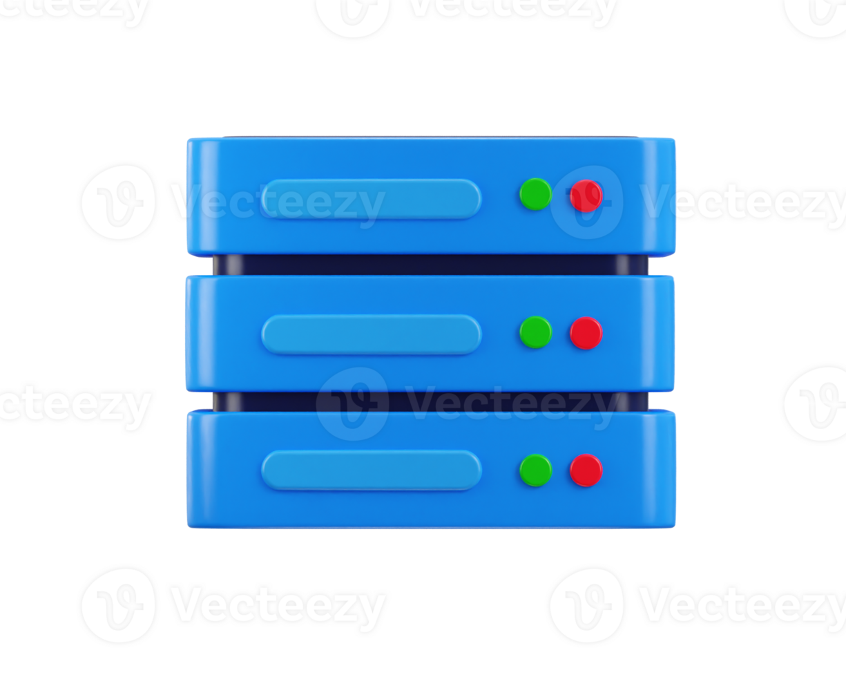 database server icon 3d rendering illustration 39660989 PNG
