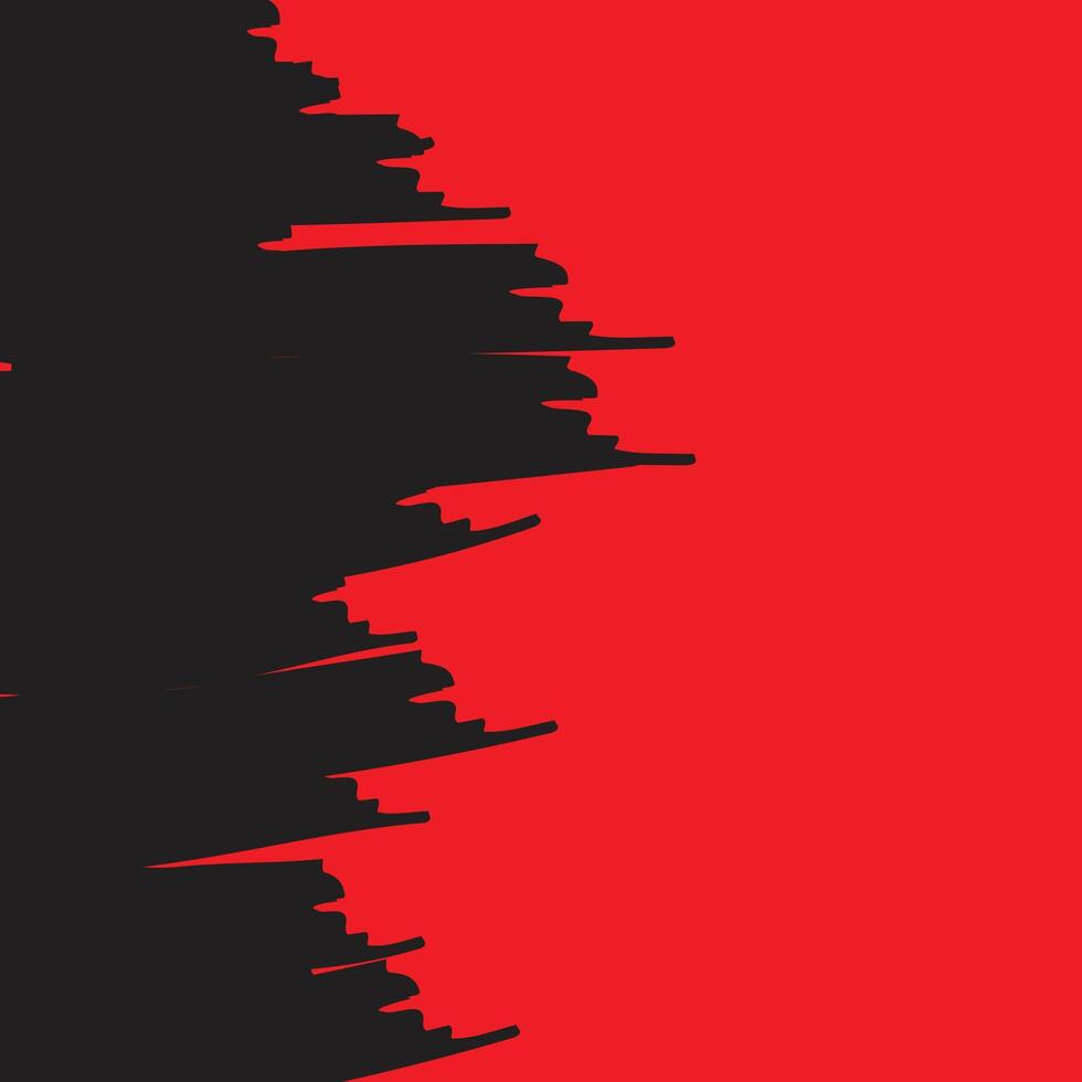 Red and black brush stroke banner background vector