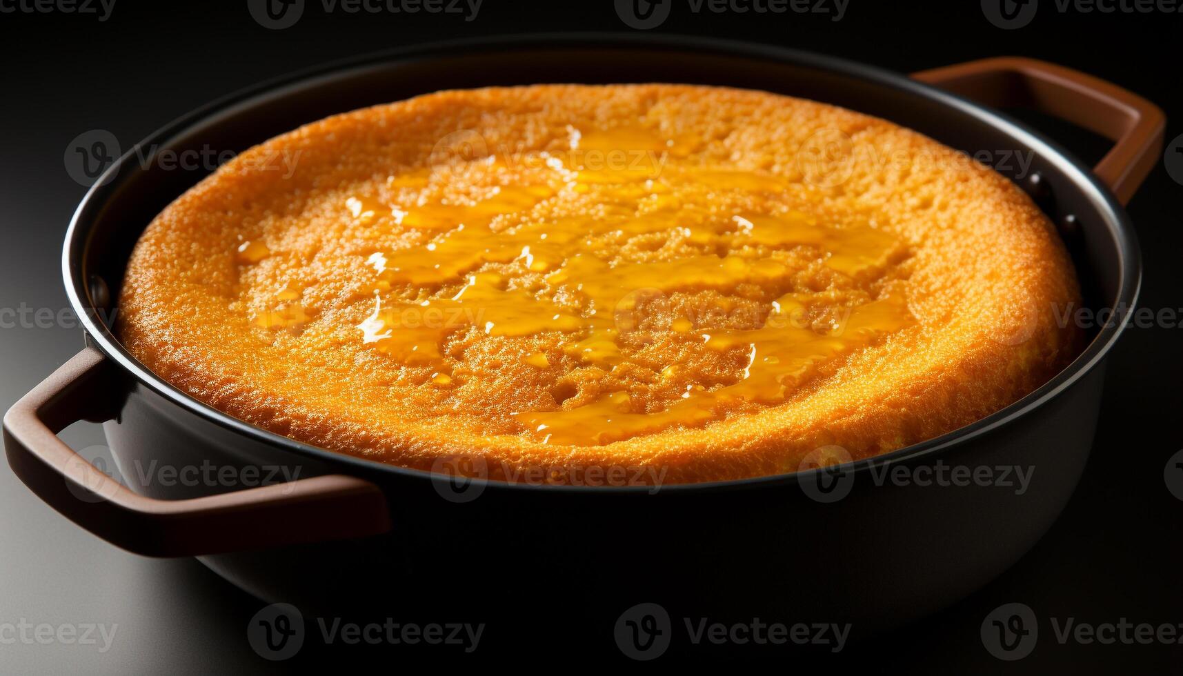 AI generated Fresh pumpkin soup, a healthy gourmet meal for autumn generated by AI photo