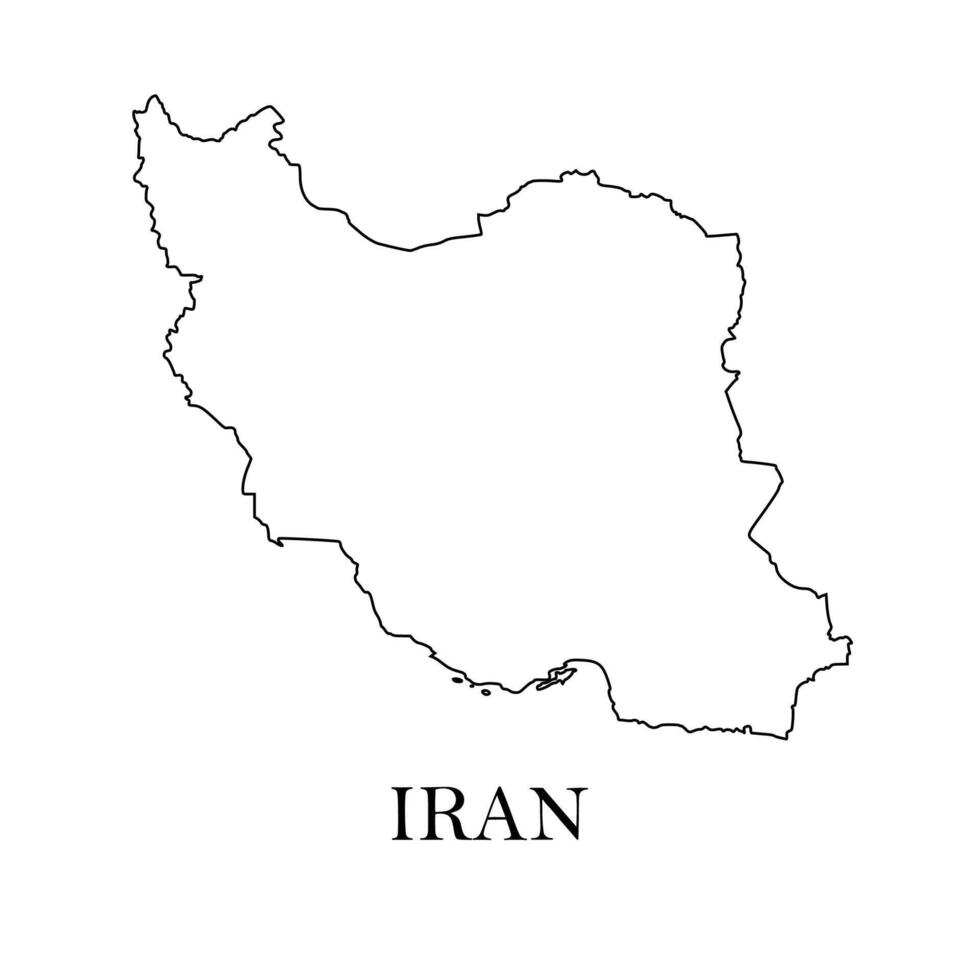 Iran Map. Iran Map Vector. Iran country map EPS vector
