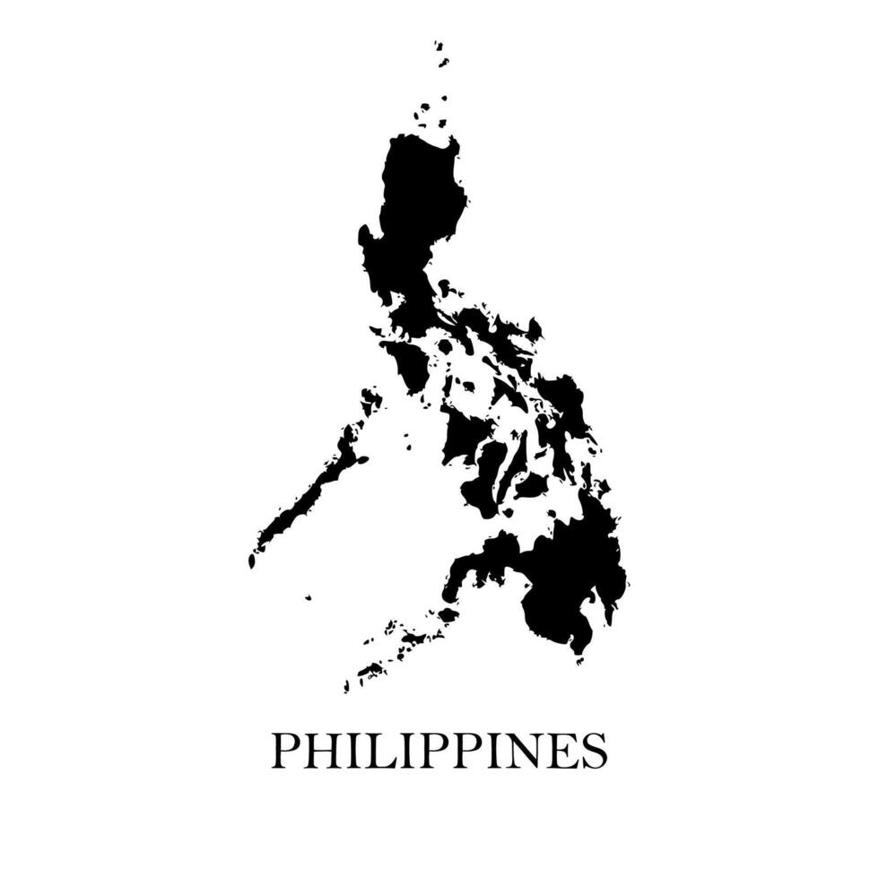 High detailed vector map - Philippines