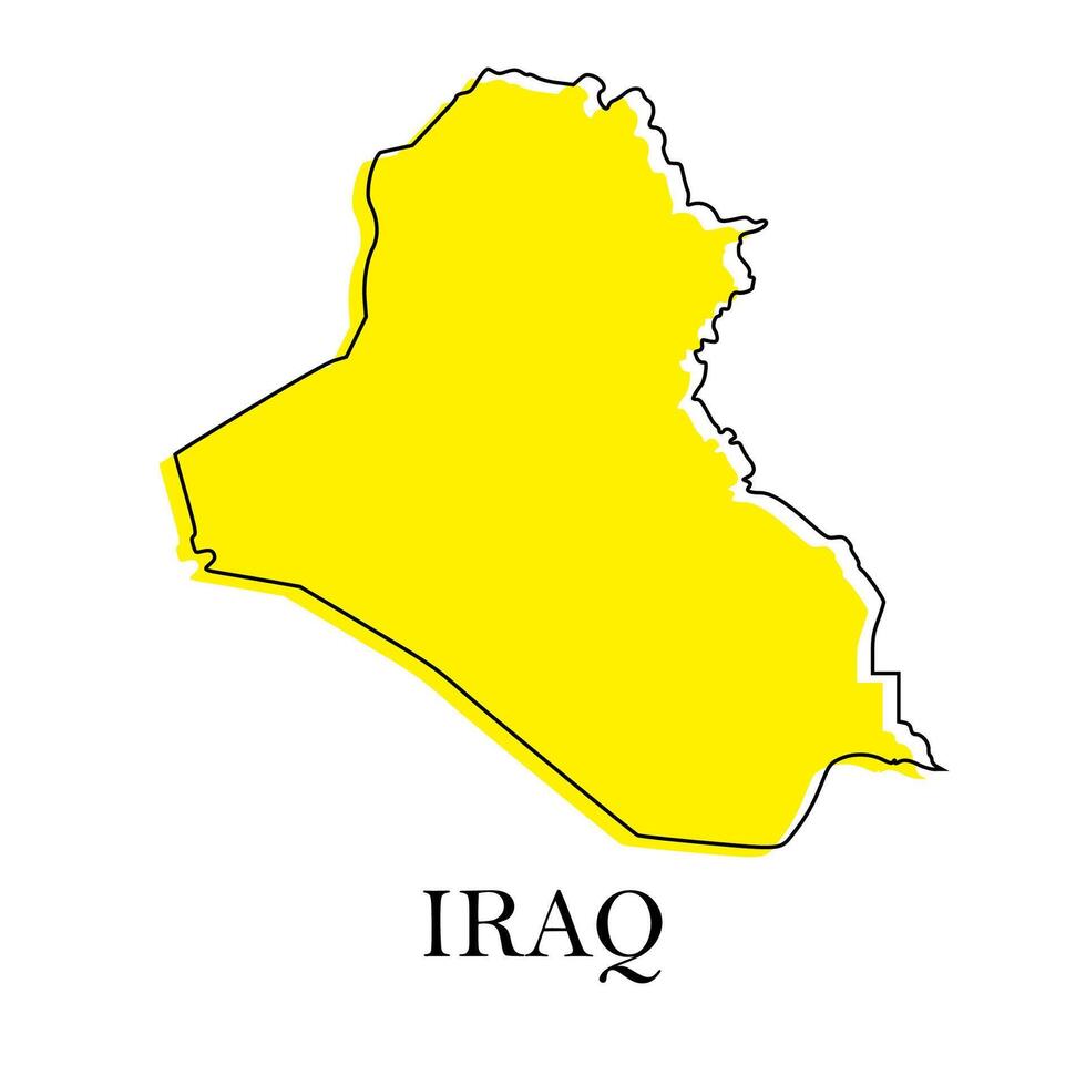 mapa de Irak, vector ilustración eps 10