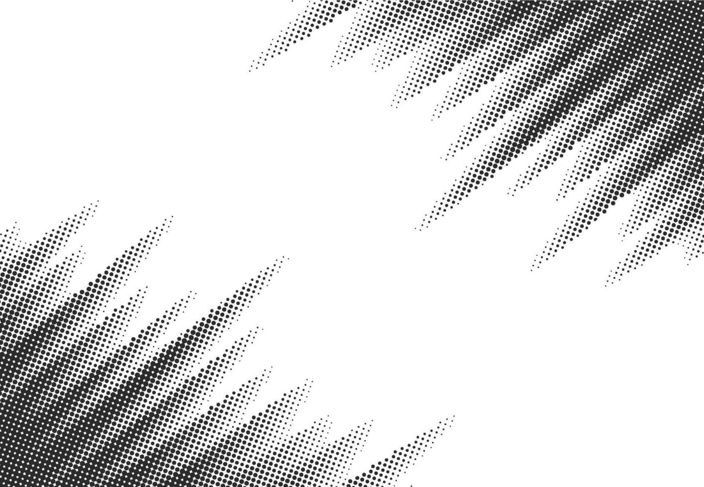 Diagonal halftone speed lines manga style background. Anime style dotted stripes. Comics book frame. Monochrome super hero force movement layout. Simple geometric striped motion effect. vector