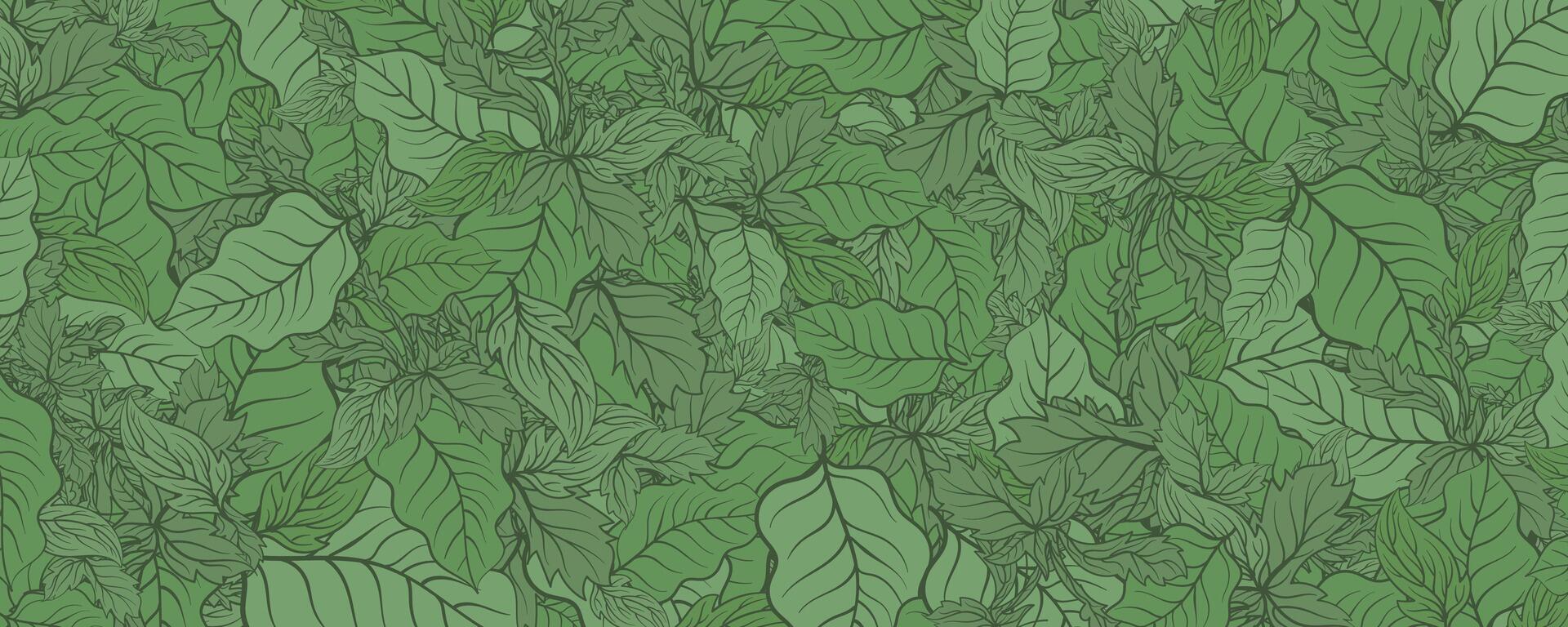 green leaf pattern background.vector illustration vector