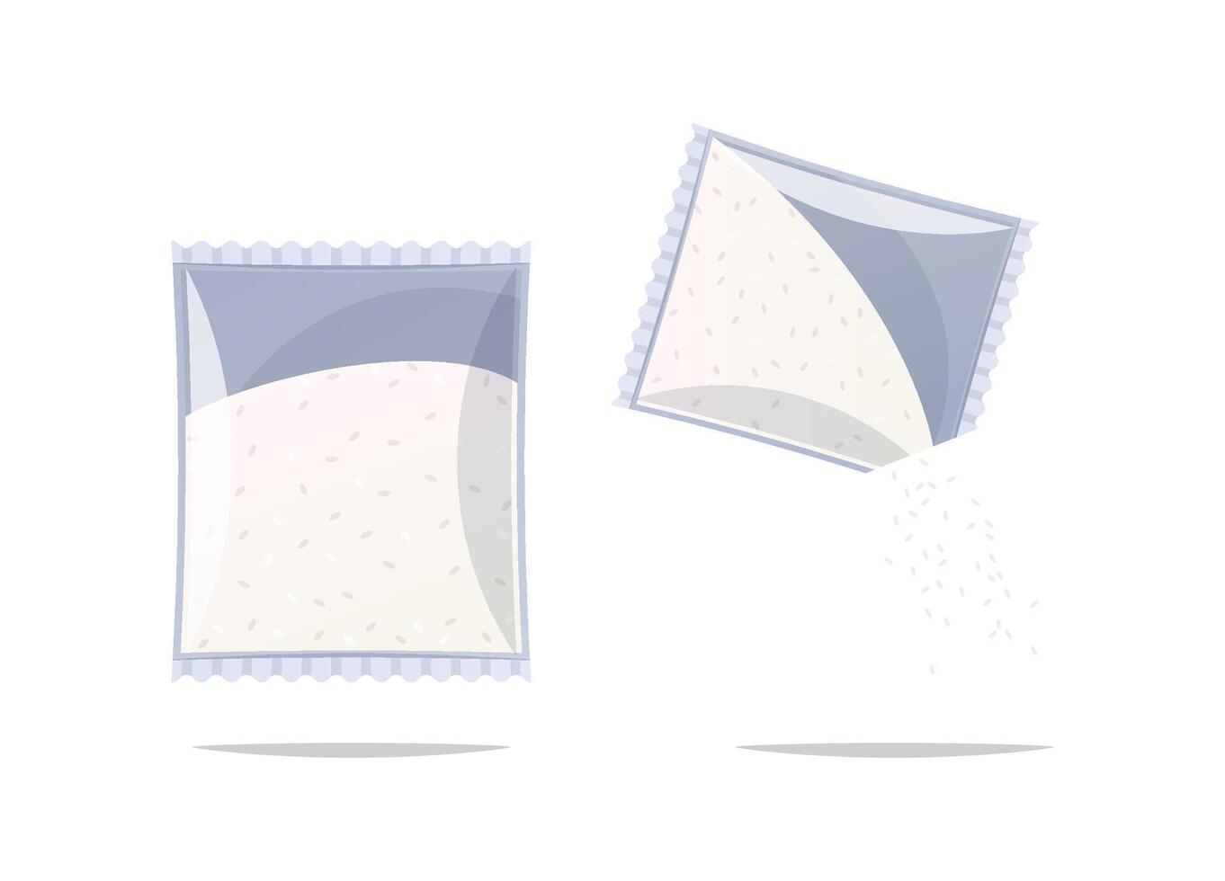 Monosodium Glutamate package. Food flavoring product vector isolated.