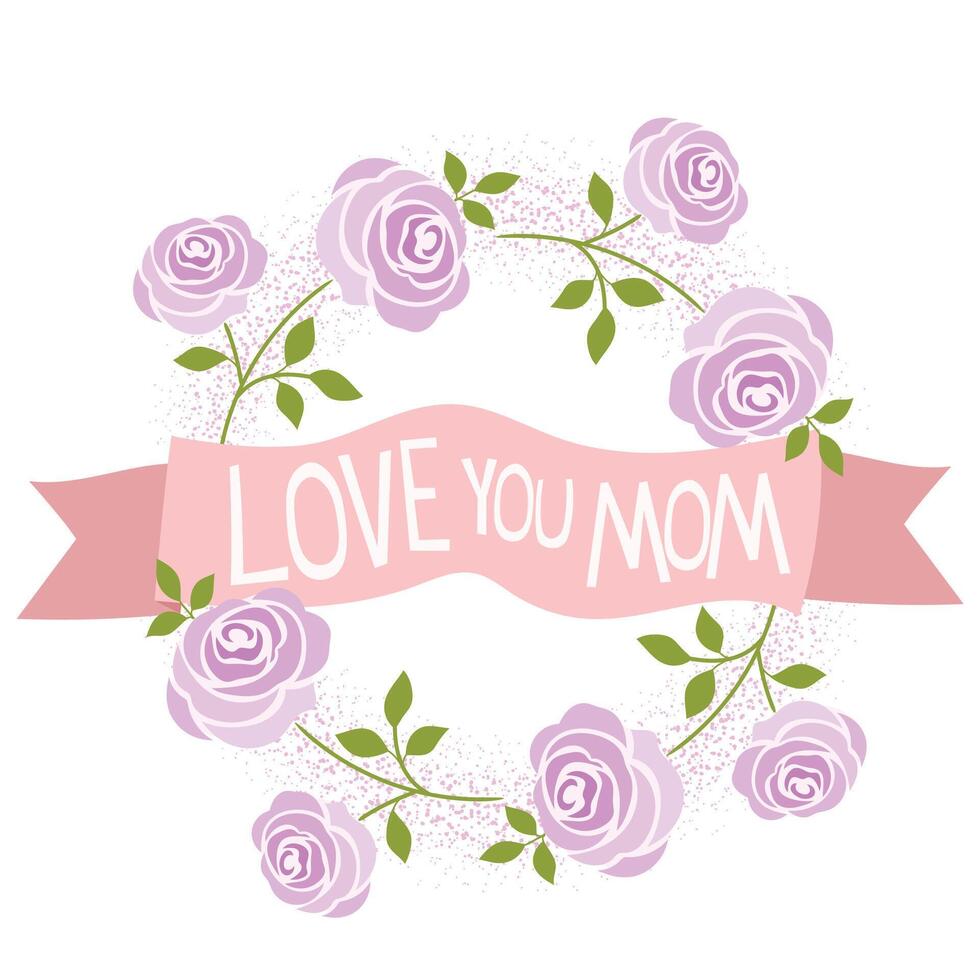 Happy mother's day greeting card. Mother's day greeting background for mommy celebration. vector