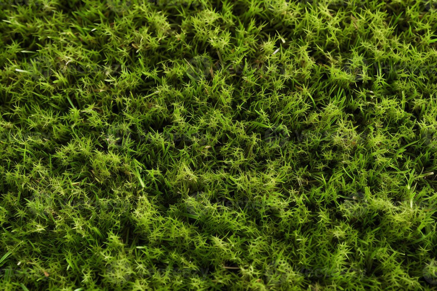 AI generated Green abstraction Top view of grass texture for versatile backgrounds photo
