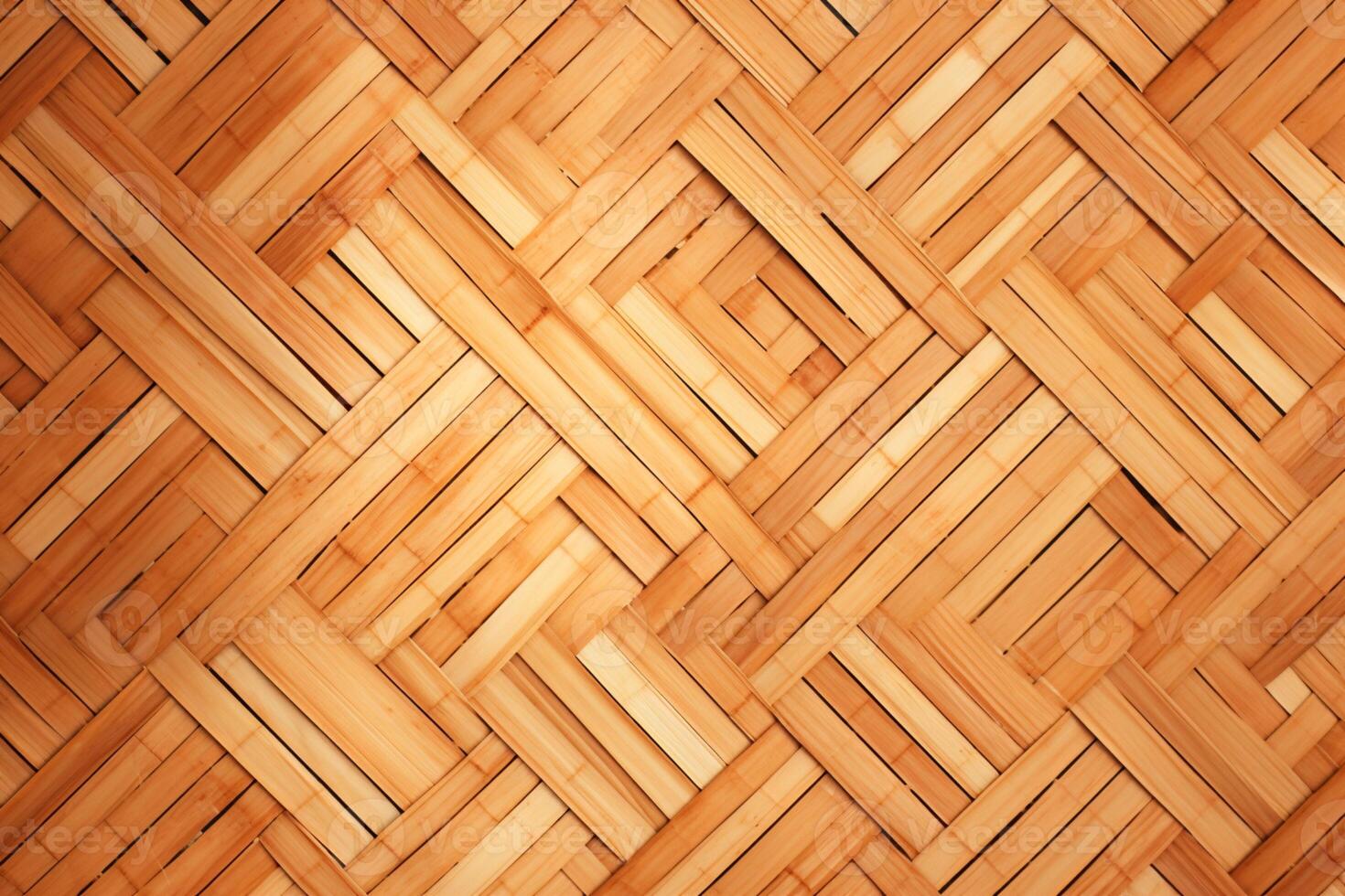 AI generated Organic design element Bamboo weave pattern for versatile backgrounds photo