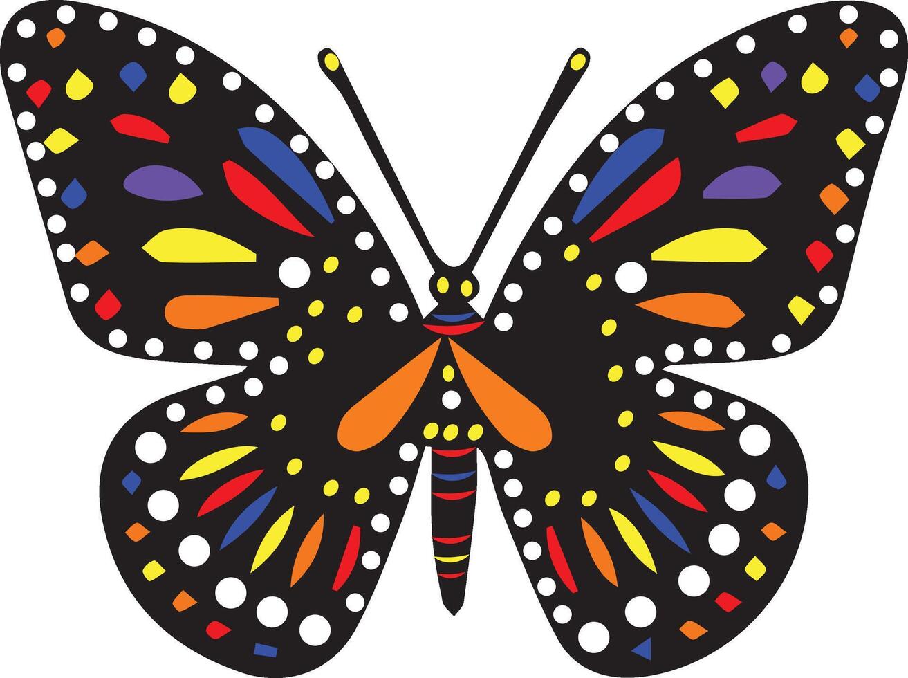 Cute and Colorful Butterfly Vector