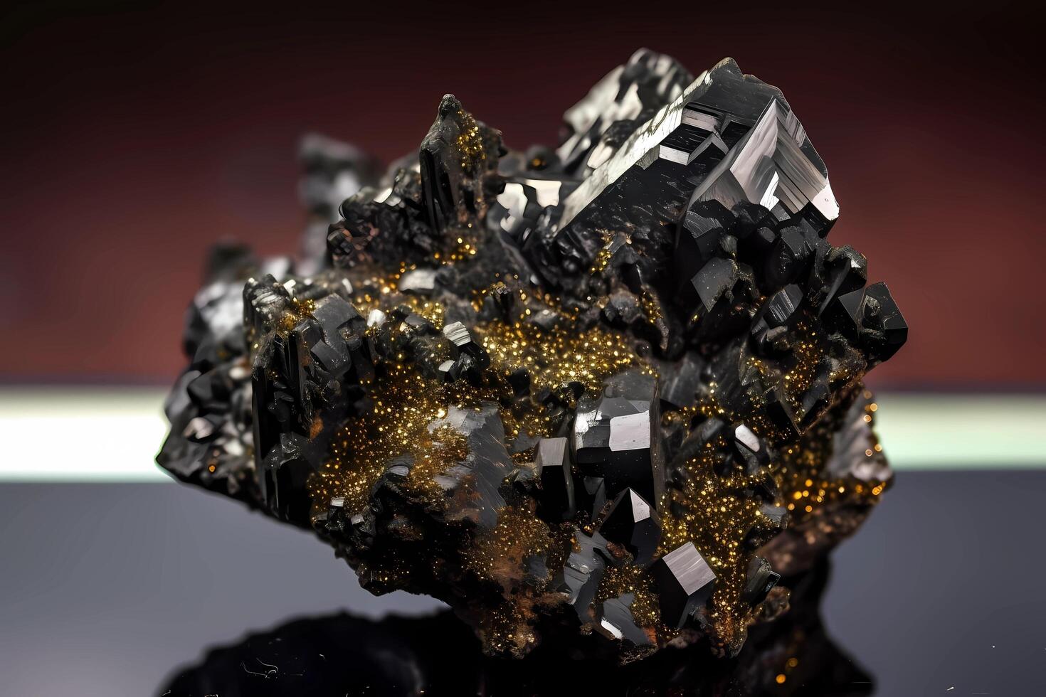 AI generated Cassiterite - China, Bolivia, Rwanda - Tin oxide mineral used as a source of tin photo