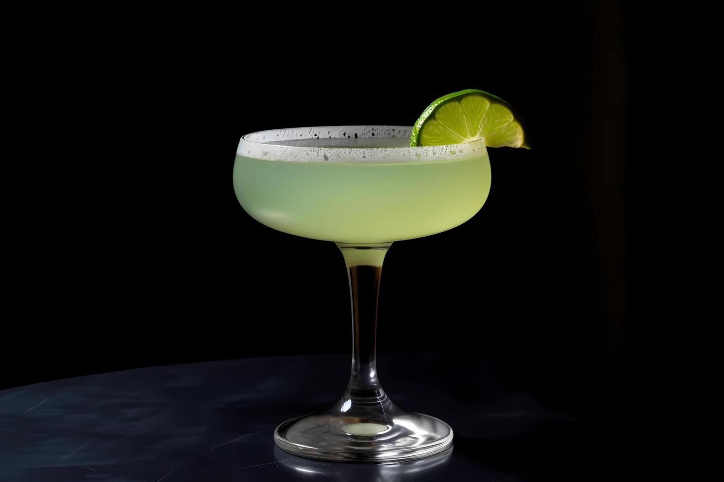 AI generated The Last Word - Originated in the United States, made with gin, green Chartreuse, maraschino liqueur, and lime juice photo
