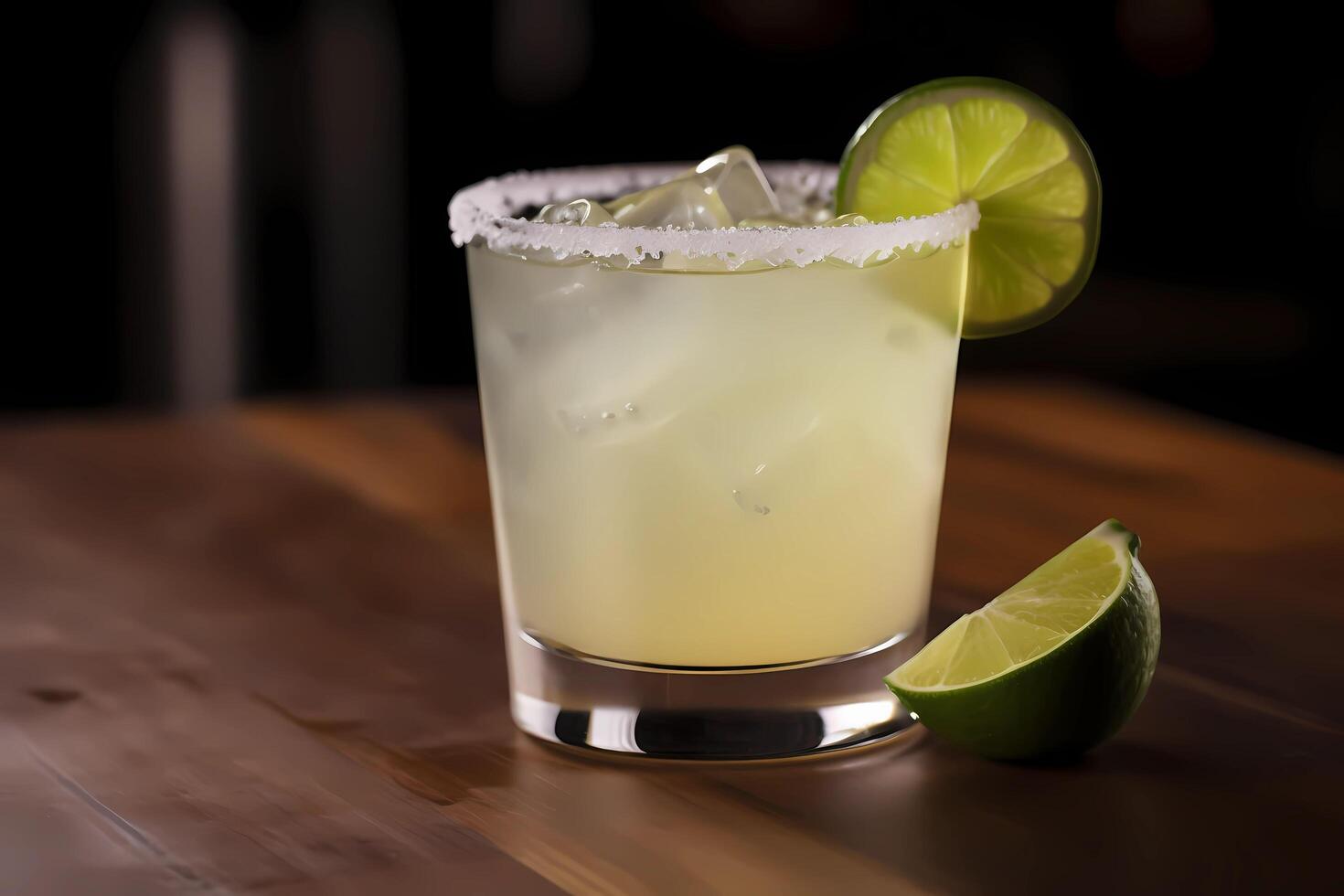 AI generated Tommys Margarita - Originated in the United States, made with tequila, lime juice, and agave syrup photo